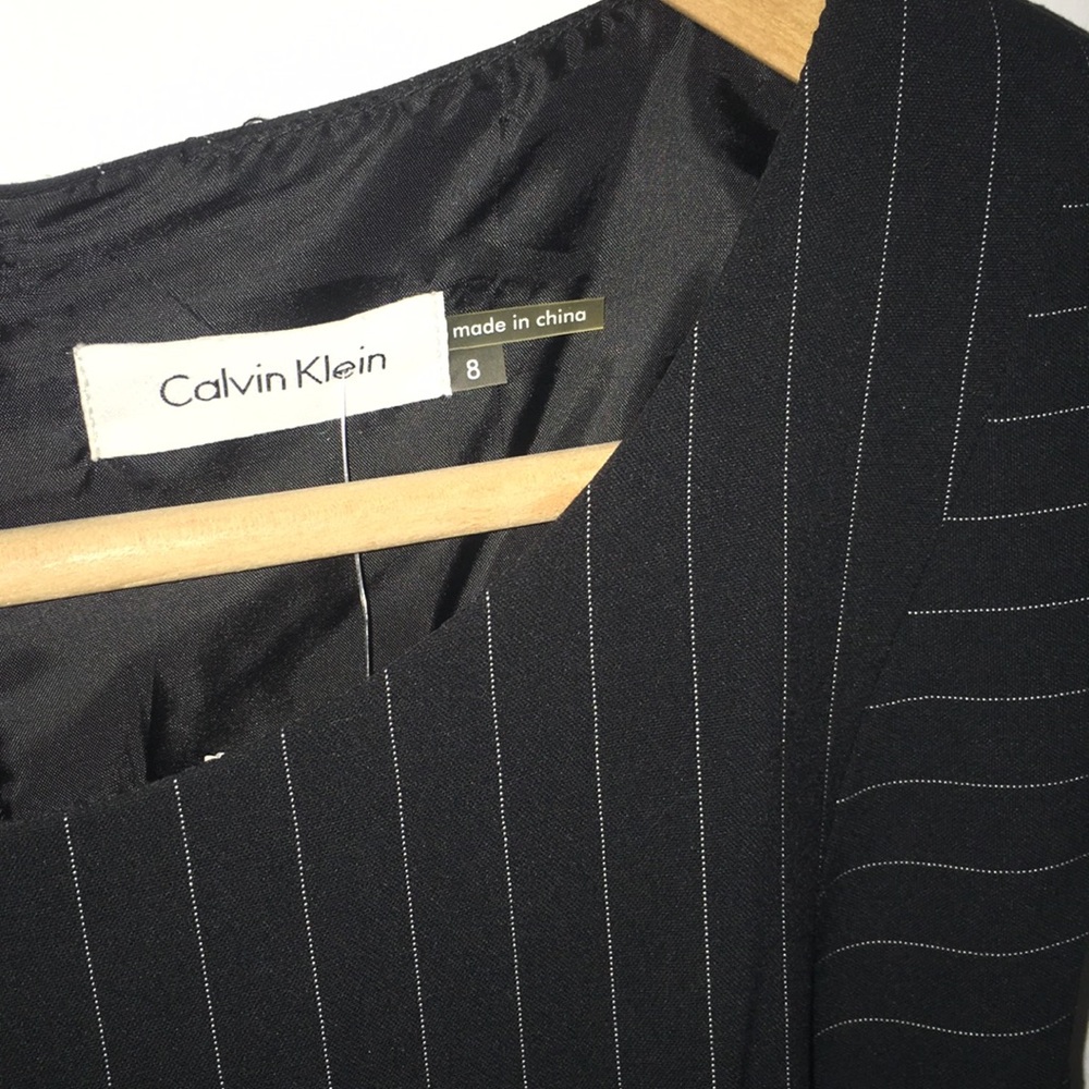 Pinstriped dress
